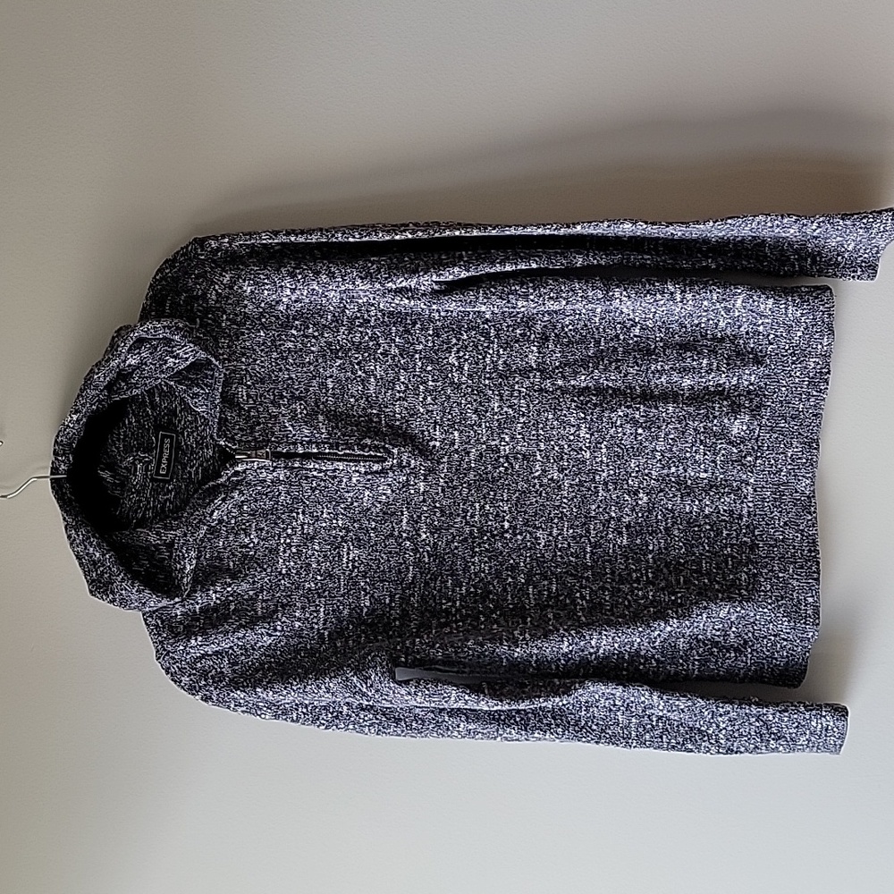 Express Men's M 1/4 Zip Woven Hoodie